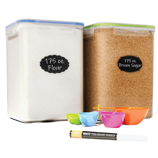 Chef's Path Airtight Tall Food Storage Container Set - Ideal for