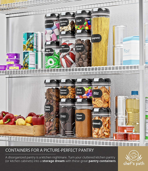 Airtight Food Storage Containers for Kitchen & Pantry Organization and —  ChefsPath