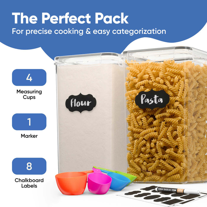 Airtight Food Storage Containers with Lids (2.3 L Each) SET OF 6 - Pas —  ChefsPath