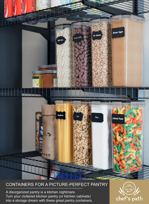 Airtight Food Storage Containers for Pantry Organization and Storage ( —  ChefsPath