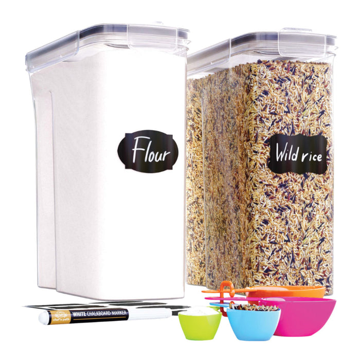 7-Piece Airtight Food Storage Container Set with Flip Lock Lids for PA